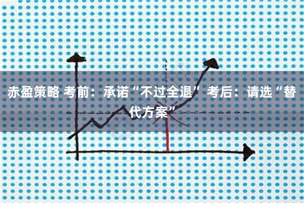赤盈策略 考前：承诺“不过全退” 考后：请选“替代方案”